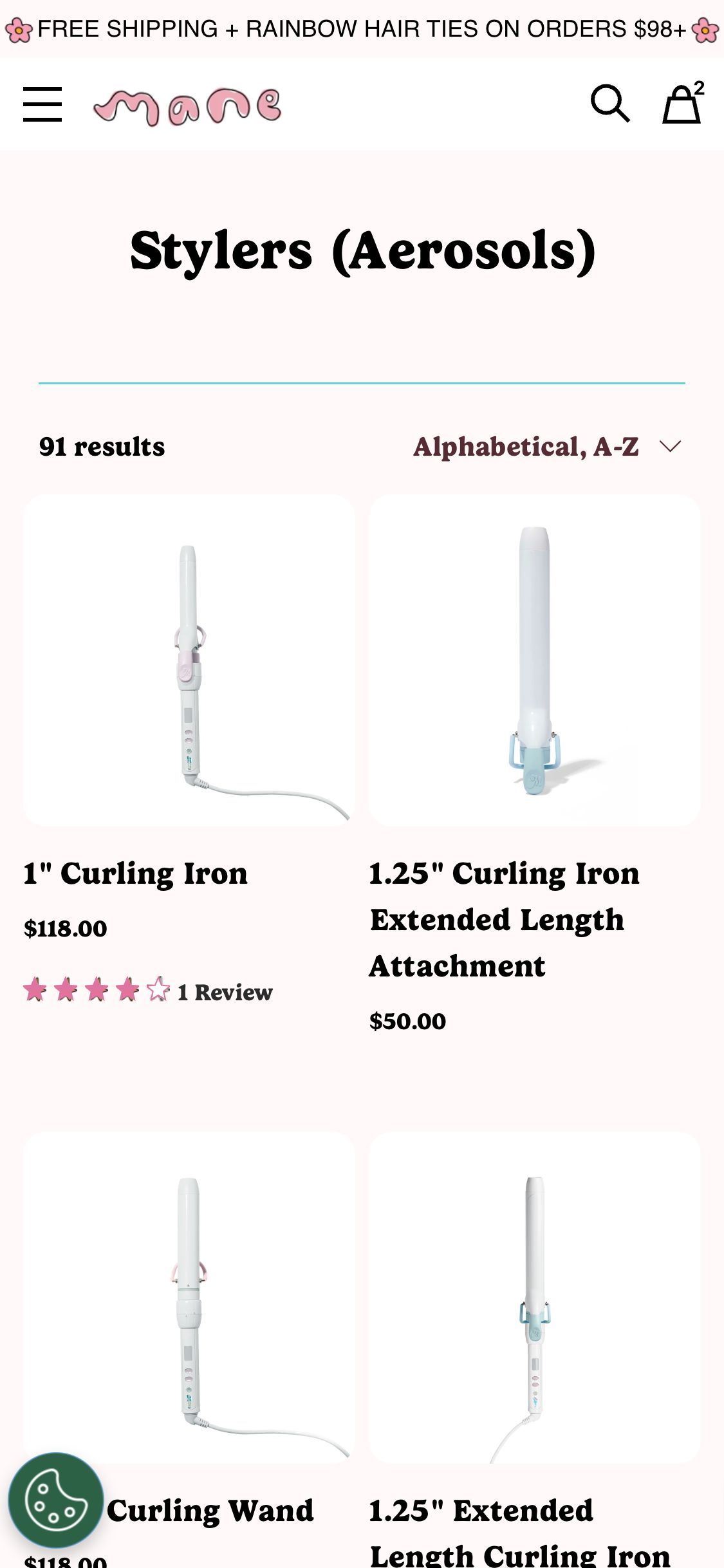 Mane — Stylers collection (91 results, no filters)
