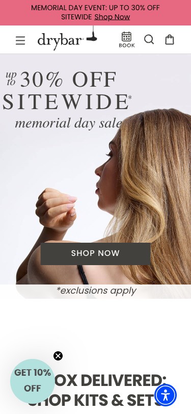 Drybar — Homepage