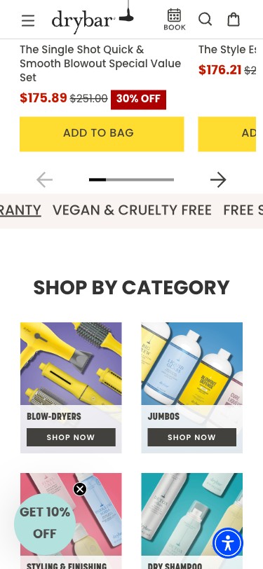 Drybar — Homepage