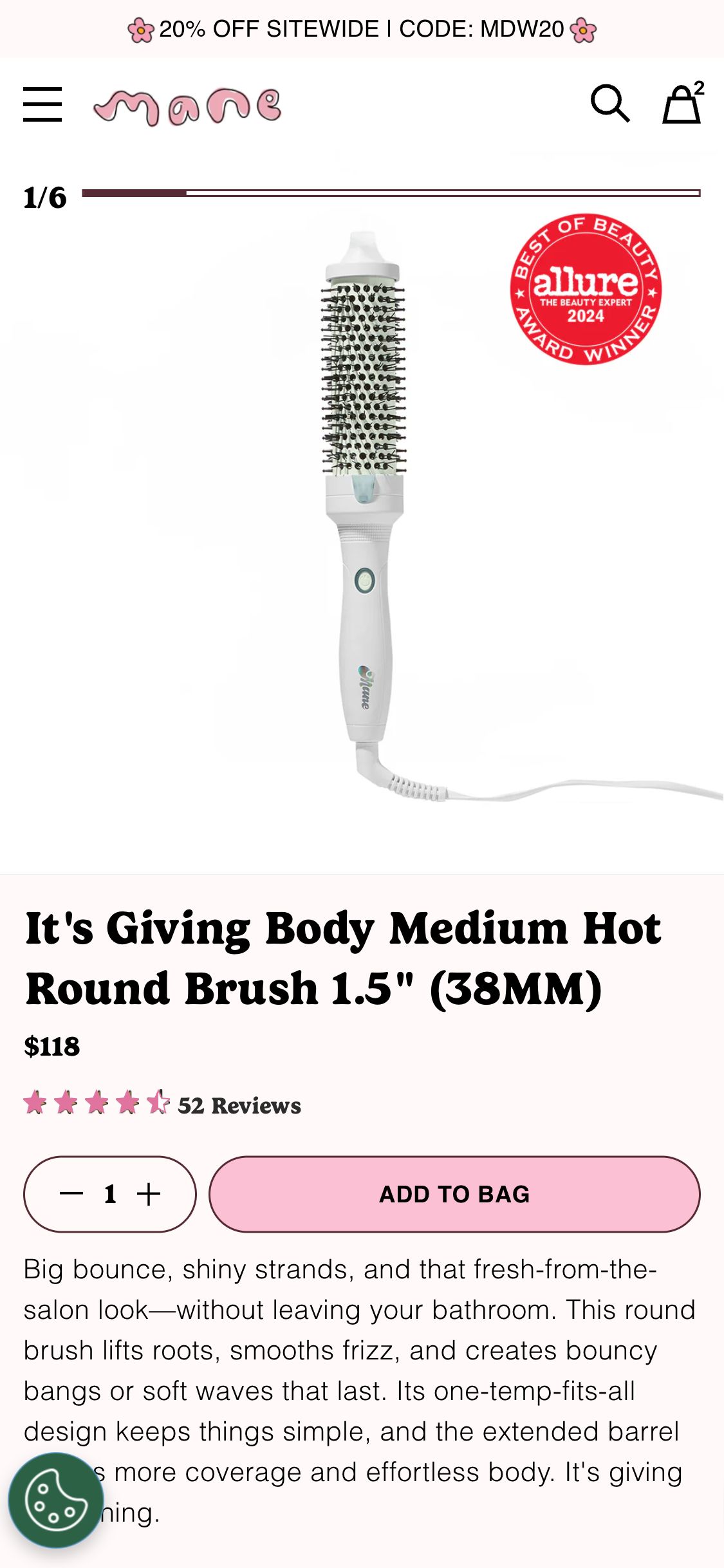Mane — No 'Find your tool' / 'Hair quiz' surface