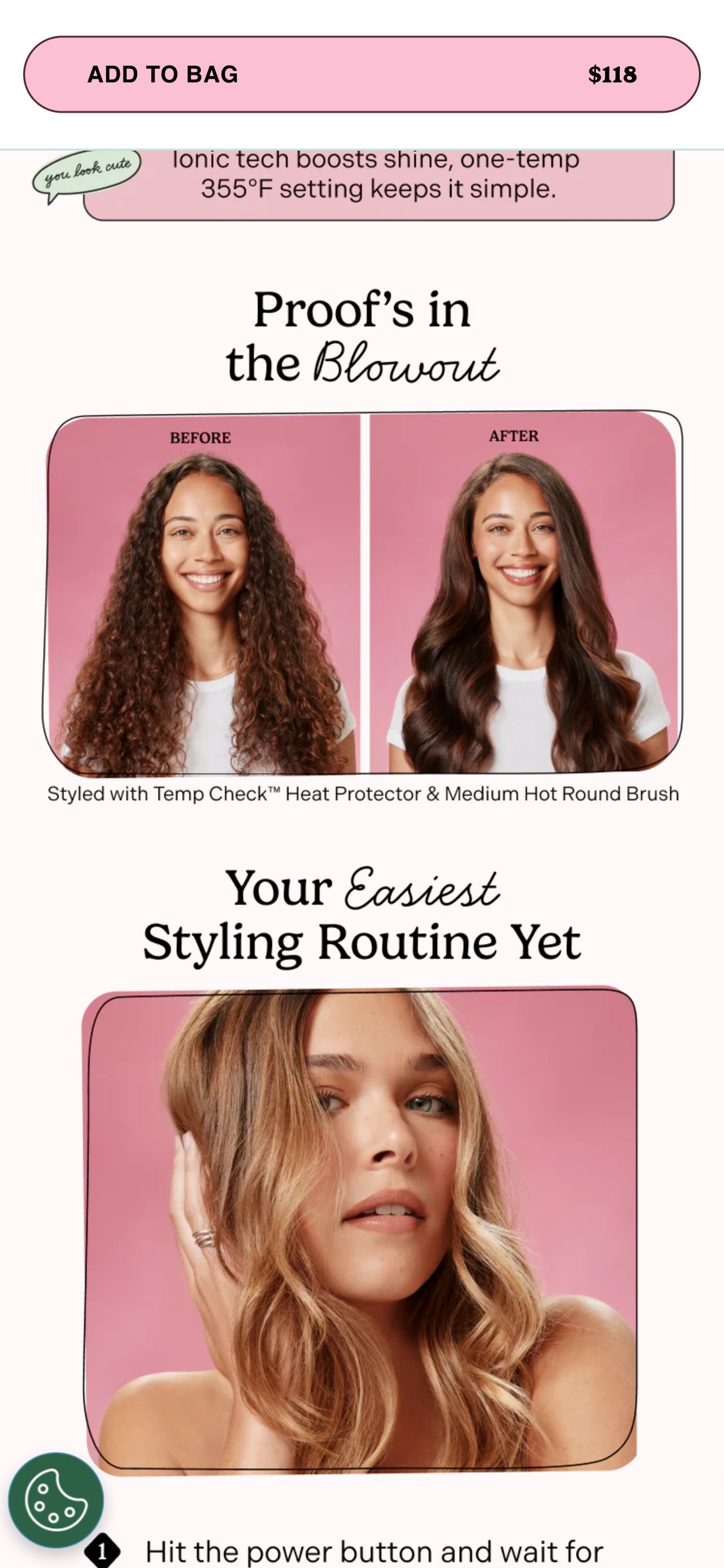 Mane — Hot Round Brush PDP (no before/after)